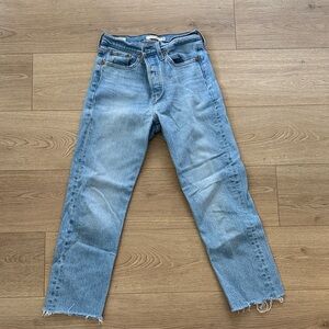 Levi’s wedgie straight cropped jeans